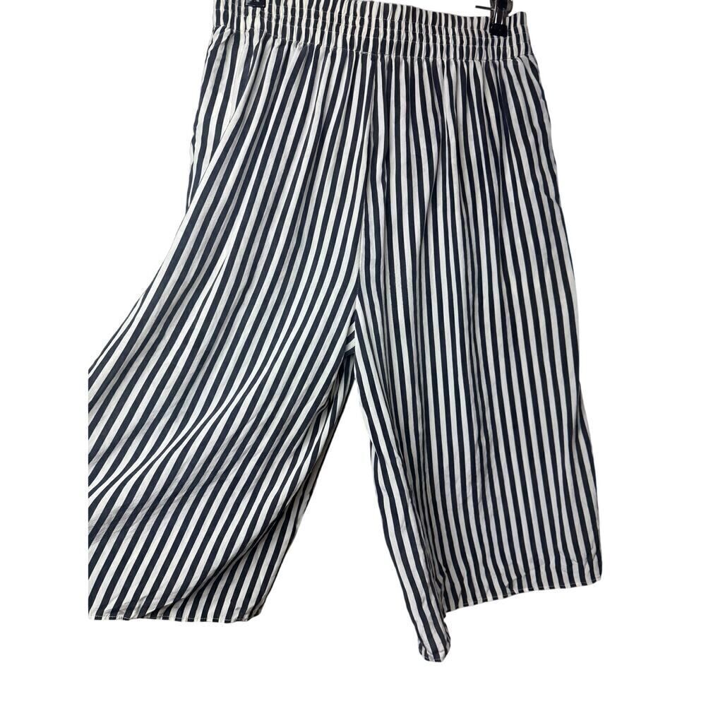 CLOSED Amelia Stripe Silk Crop Pants Sz. M